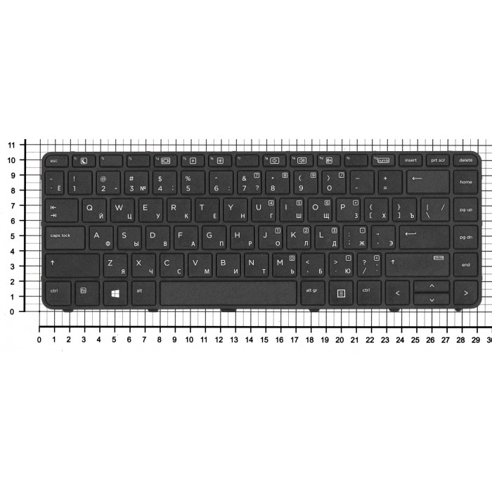 Клавиатура для HP ProBook 640 G4 645 G4 черная