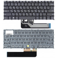 Клавиатура для ноутбука Lenovo Flex 5-14 серая без подсветки