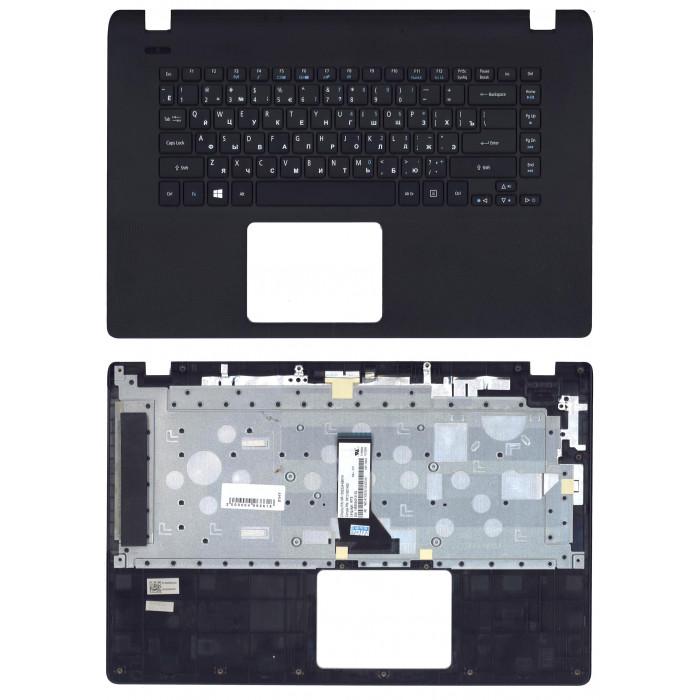Клавиатура для Acer Aspire ES1-511 черная топ-панель