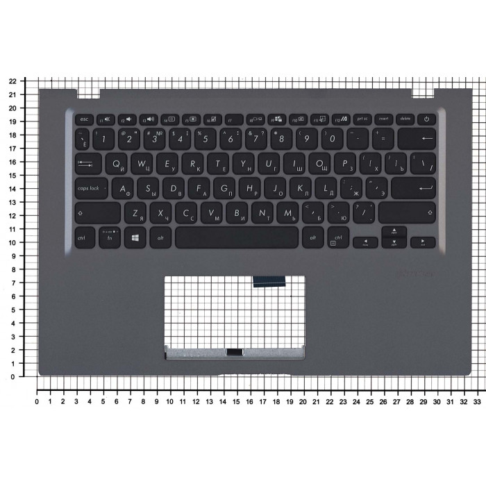 Клавиатура для Asus X415 топкейс