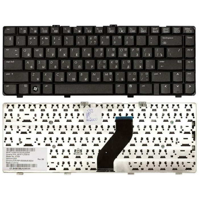 Клавиатура для HP Pavilion DV6000 черная