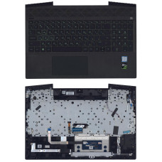 топкейс  для HP Pavilion Gaming 15-CX зел. подсв.