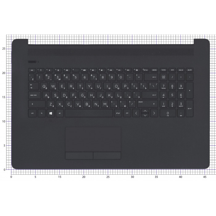 Клавиатура для HP 17-CA топкейс черный