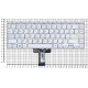 Клавиатура для Asus K413JA серебристая с подсветкой