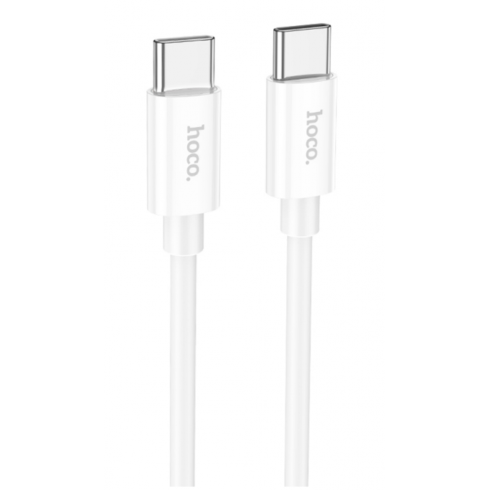 Кабель USB-C HOCO X87 Magic Type-C-Type-C, 3A, 60W, 1м, белый
