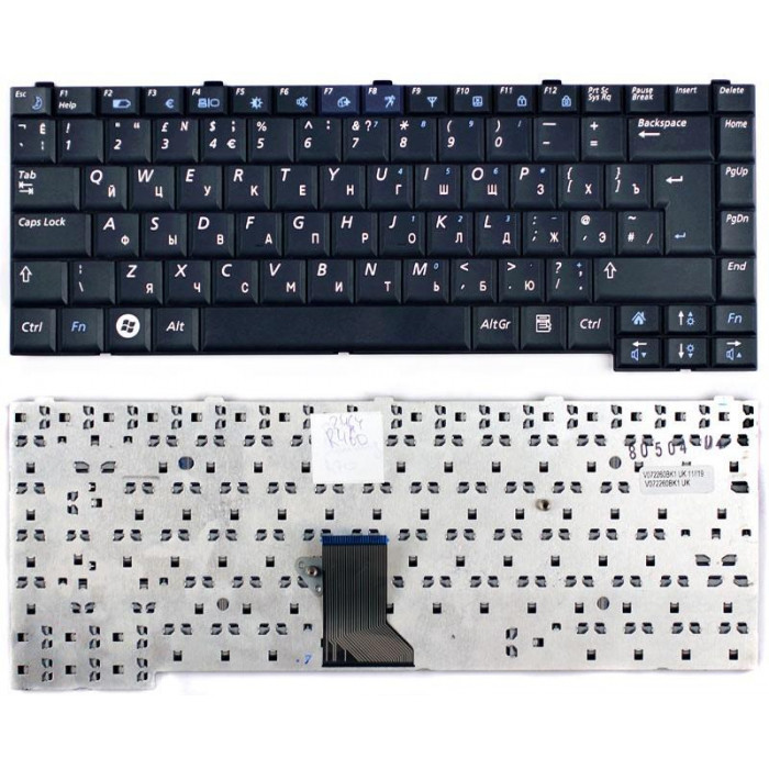 Клавиатура для Samsung R410 R460 R453 R458 R408 R403 черная