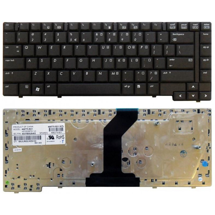 Клавиатура для HP Compaq 6530B 6535B 6730B 6735B 8530 NC6400 черная