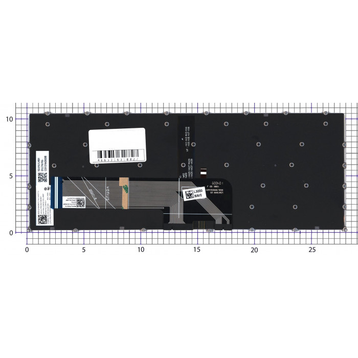 Клавиатура для ноутбука Lenovo Yoga Pro 7 14ASP9 черная с подсветкой