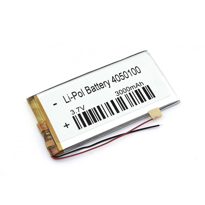 Аккумулятор Li-Pol (батарея) 4*50*100мм 2pin 3,7V 3000mAh