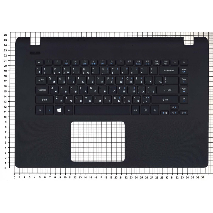 Клавиатура для Acer Aspire ES1-511 черная топ-панель