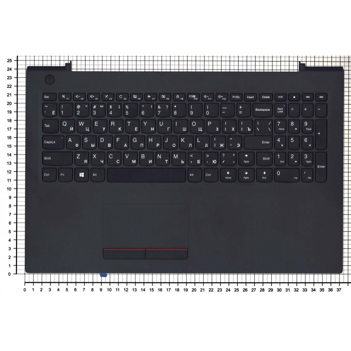 Клавиатура для Lenovo V110-15AST топкейс черный