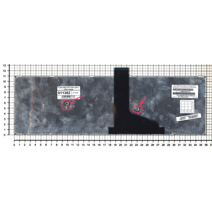 Клавиатура для Toshiba L50D-A L70-A S50-A S50D-A S70D-A черная плоский Enter