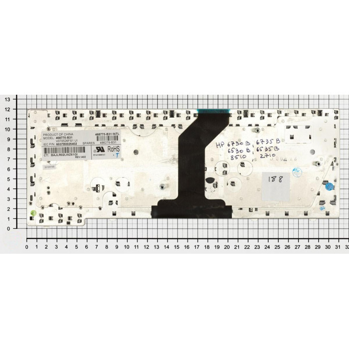 Клавиатура для HP Compaq 6530B 6535B 6730B 6735B 8530 NC6400 черная