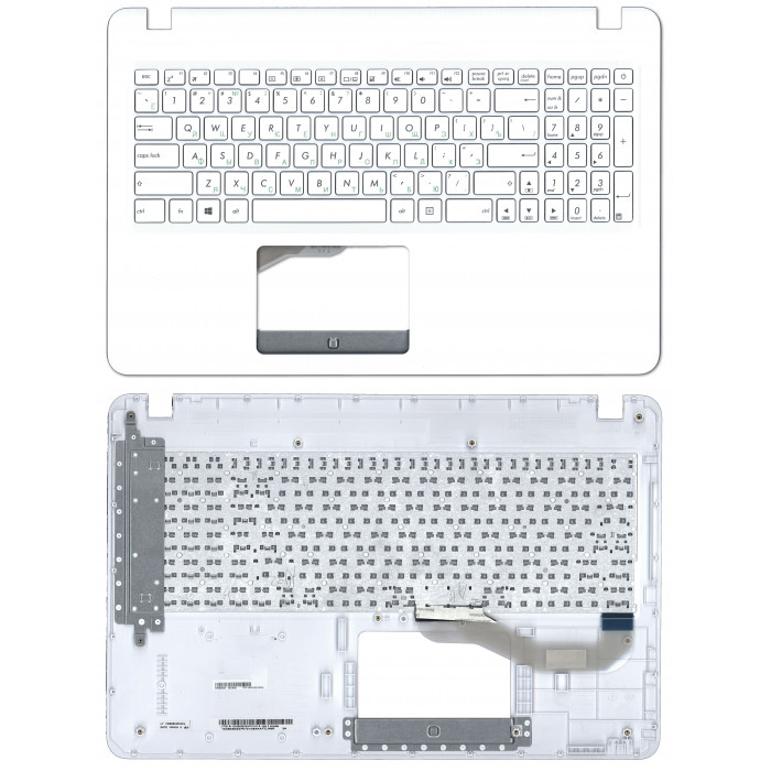 Клавиатура для ноутбука Asus X540SC топкейс ODD белый