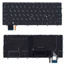 Клавиатура для Dell XPS 13 9370 черная с подсветкой