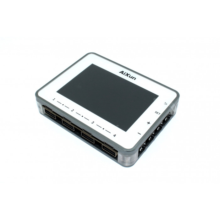 Зарядная станция Aixun PF26 (260W, 8 портов 4USB-QC3.0/4Type-C-PD, дисплей, быстрая зарядка)