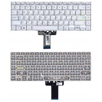 Клавиатура для Asus K413JA серебристая с подсветкой