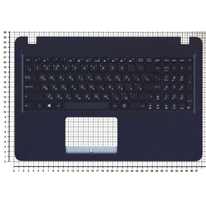 Клавиатура для ноутбука Asus X540 топ-панель черная