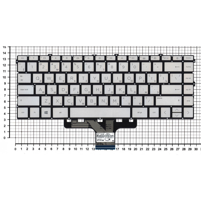 Клавиатура для ноутбука HP Pavilion 14-DV 14-DW gold