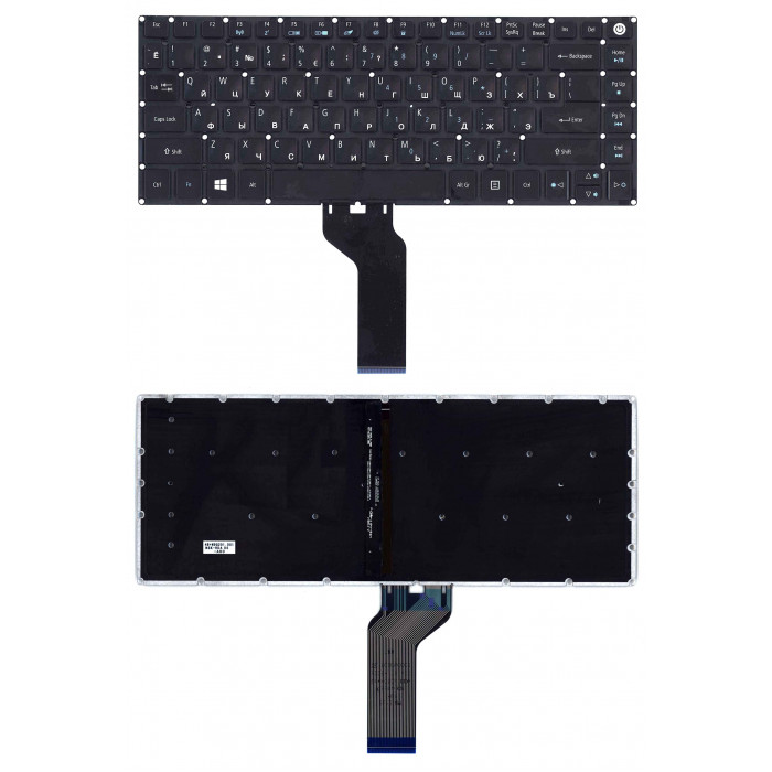 Клавиатура для Acer Swift 3 SF314-51 черная с подсветкой