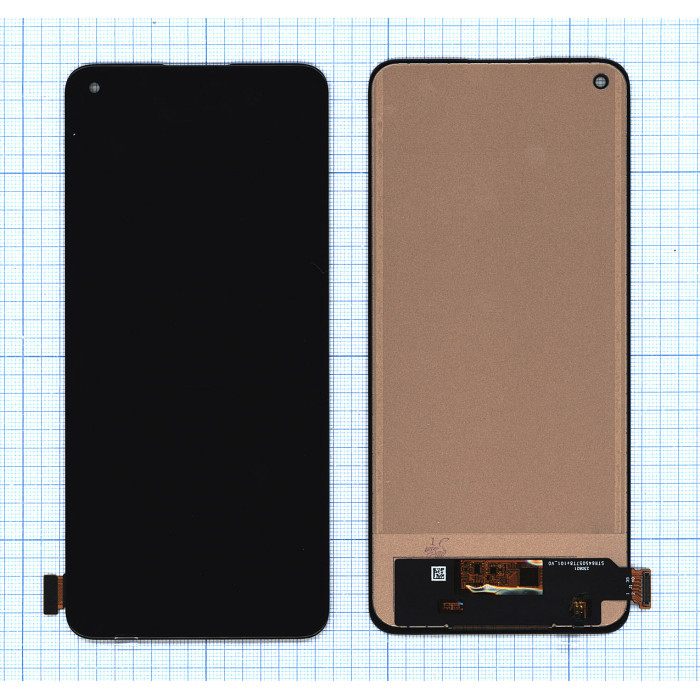 Дисплей для OnePlus 8T/9R/Realme X7 Pro (RMX2121) TFT черный