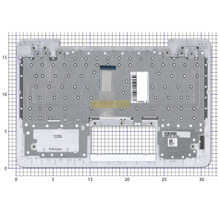 Клавиатура для ноутбука Asus T100HA топкейс белый