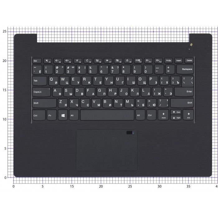 Клавиатура для Lenovo V330-14 топкейс темно-серый