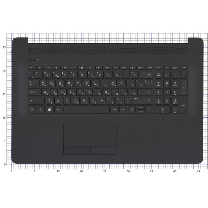 Клавиатура для HP 17-BY 17-CA топкейс черный