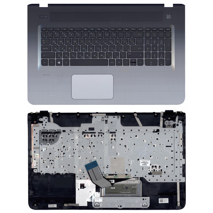 Клавиатура для HP Pavilion 17-G топ-панель серебристая
