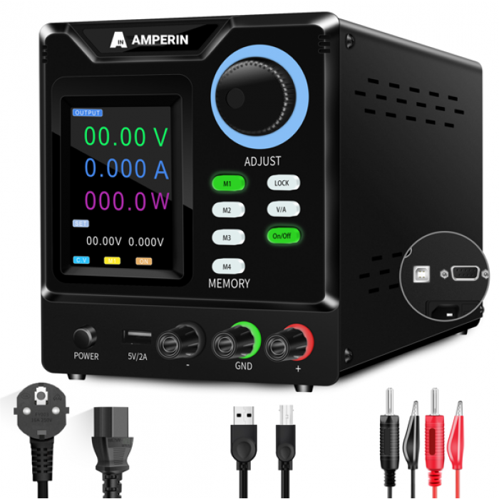 Лабораторный блок питания Amperin AI-D300.1RS 300V, 1A