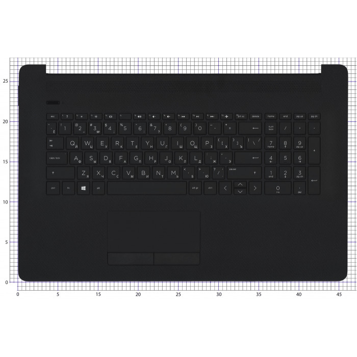 топкейс черный для HP 17-BY 17-CA 
