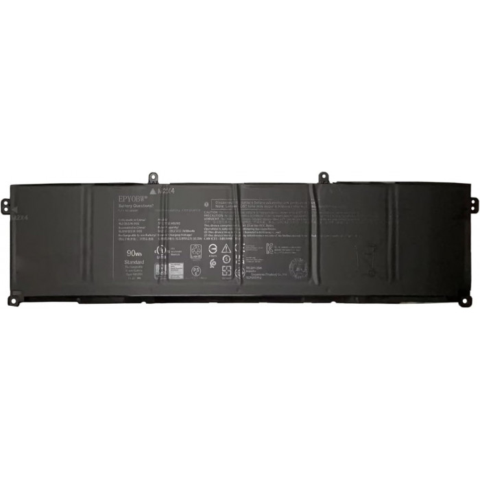 Аккумуляторная батарея для ноутбука Dell Alienware x16 R1 (M02R0) 11.4V 90Wh