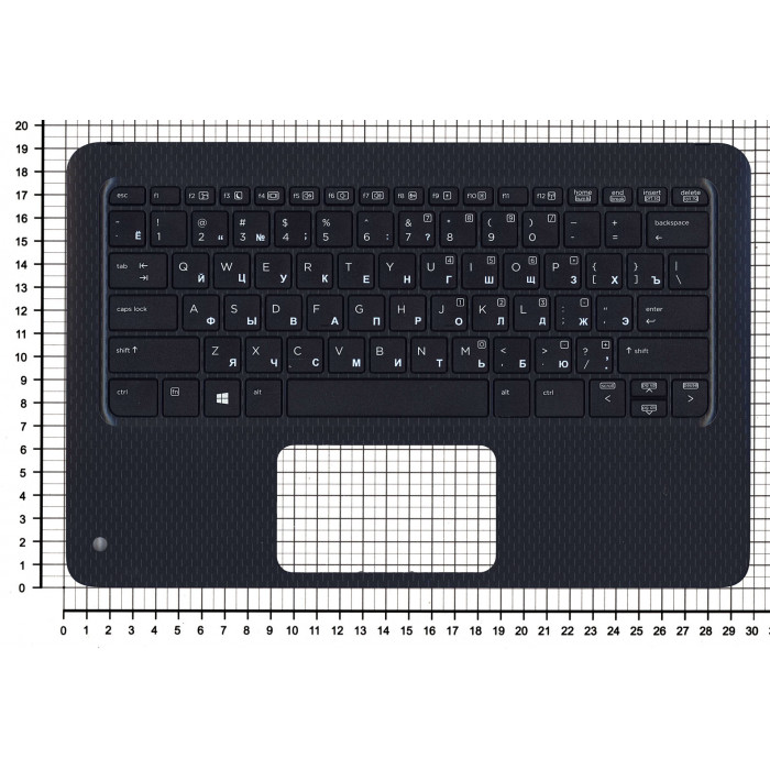 Клавиатура для HP Probook X360 11 G1 EE G2 EE черная топ-панель