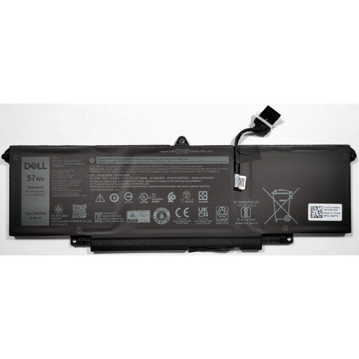 Аккумулятор для Dell Latitude 7340 7440 7640 (WW8N8) 11.4V 57Wh