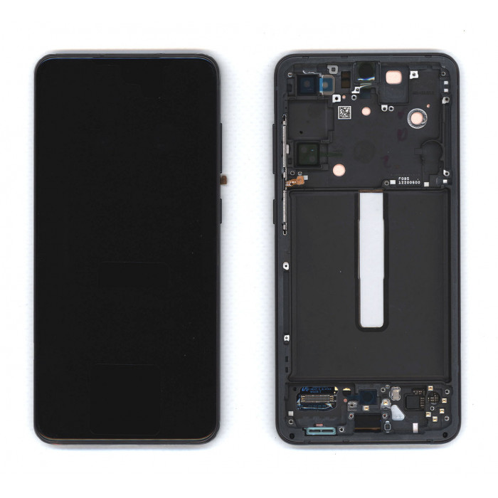 Дисплей для Samsung Galaxy S21 FE 5G SM-G990B в сборе с тачскрином ServicePack серый (GH82-26414A)