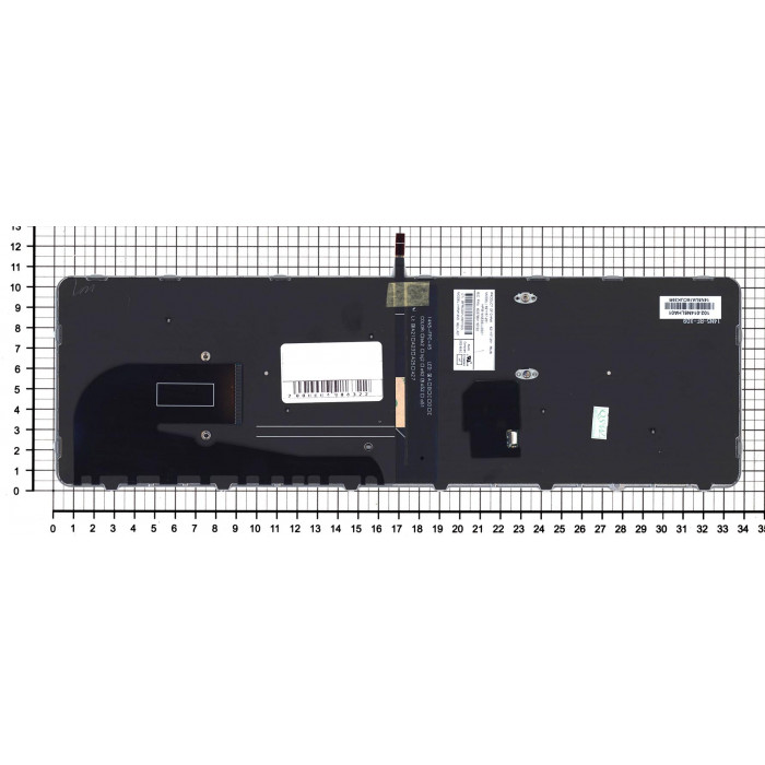 Клавиатура для HP Elitebook 850 G3 850 G4 черная с черной рамкой и подсветкой