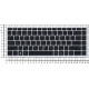 Клавиатура для HP ProBook 640 G4 черная с серой рамкой