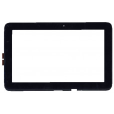 Сенсорное стекло (тачскрин) для HP Pavilion 11 X360 черный с рамкой