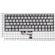Клавиатура для Asus UX333F серебристая с подсветкой
