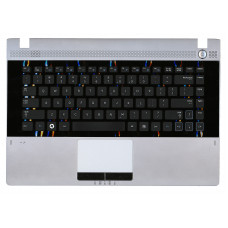 Клавиатура для Samsung RC410 топ-панель серая
