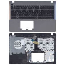 Клавиатура для Asus X550 топ-панель черно-серебристая