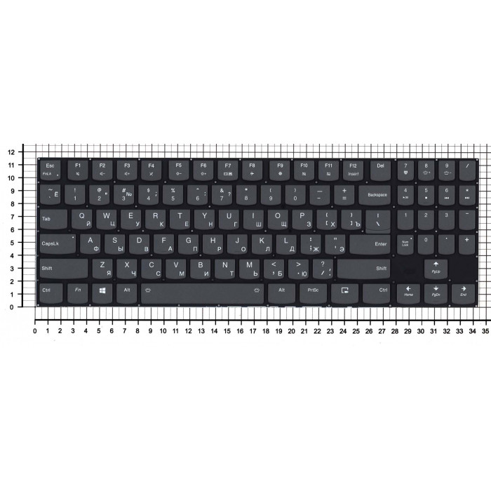 Клавиатура для Lenovo Legion Y740-15 черная с подсветкой