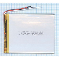 Аккумулятор Li-Pol (батарея) 3*80*100мм 3pin 3.7V / 3000mAh
