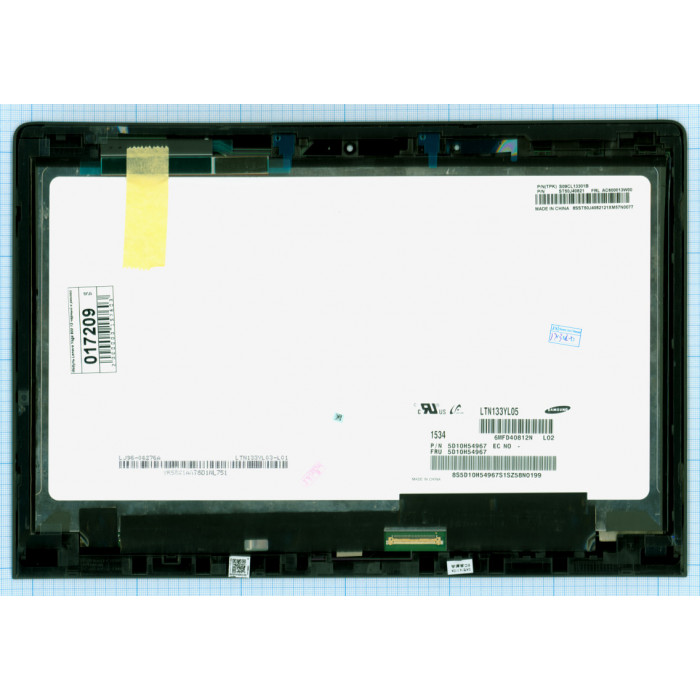 Модуль (матрица + тачскрин) для Lenovo Yoga 900-13ISK 900-13ISK2 черный с рамкой