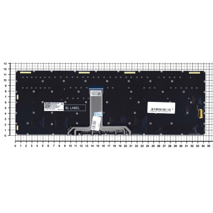 Клавиатура для Lenovo Legion Y740-15 черная с подсветкой