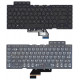 Клавиатура для ноутбука Asus ROG GU502 черная c подсветкой маленький энтер