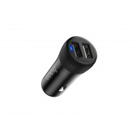 Автомобильная зарядка HOCO Z21, два порта USB, 5V, 2.4A, черный