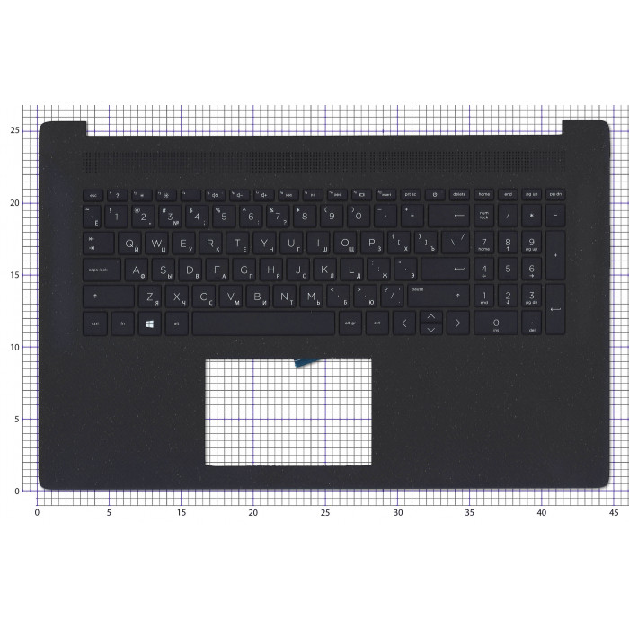 Клавиатура для HP 17-CN 17-CP топкейс Черный