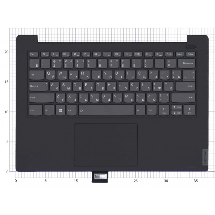 Клавиатура для Lenovo IdeaPad S340-14 Черный топкейс