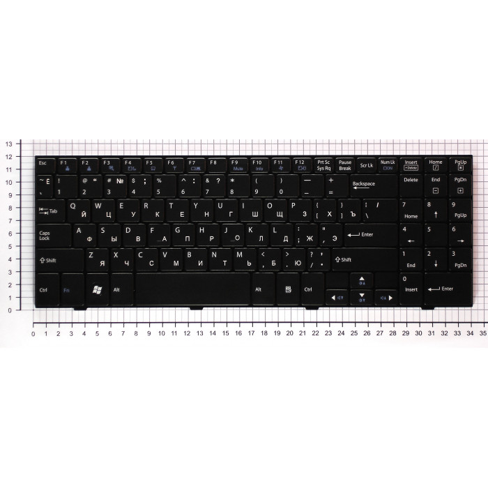 Клавиатура для LG A510 черная